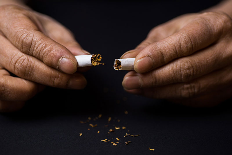 cigarette cassée