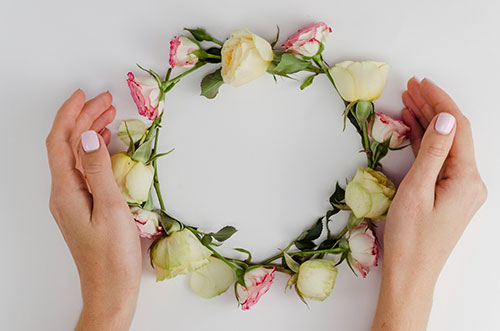 couronne de fleurs